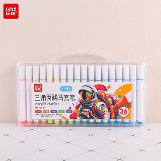  Bộ màu Acrylic Marker Lea 36 Màu Dùng Để Vẽ Vải Giày Tường Giấy Da Ly 
