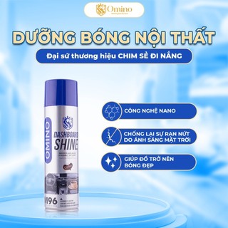 Xịt Dưỡng Bóng Nội Thất, Ghế Da Ô Tô Hương Cafe  - Hàng Chính Hãng Omino Vietnam - Dung tích 500ml