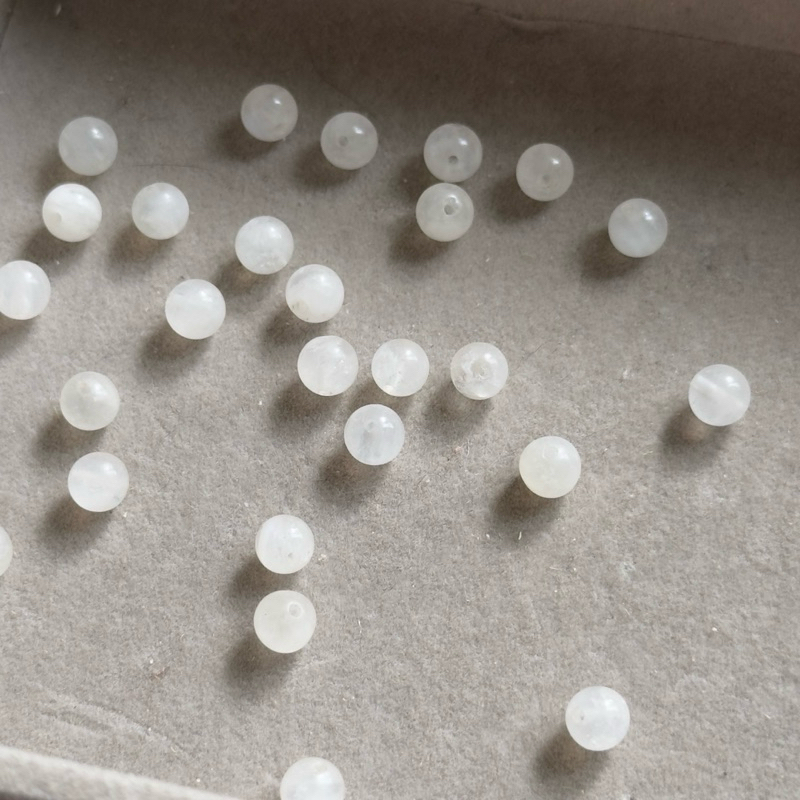 [hạt đá lẻ][1 hạt] Moonstone (đá mặt trăng) mix vòng, làm handmade -DIY…