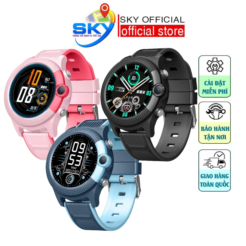 Đồng Hồ Thông Minh Trẻ Em Lắp Sim Định Vị Gọi VIDEO WONLEX CT04 PRO GPS Chống Nước Wifi SOS