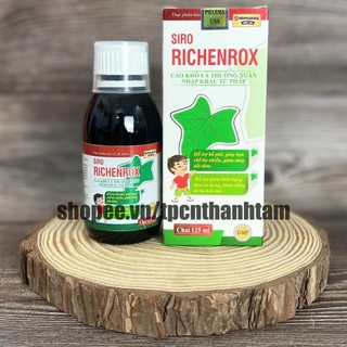 Siro giảm ho RICHENROX giúp bổ phế, giảm ho, tiêu đờm - Chai 125ml
