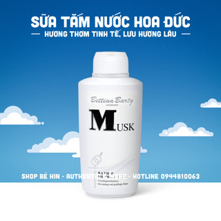 Sữa tắm nước hoa Musk Bettina Barty Đức, 500ml, sữa dưỡng tay và dưỡng thể Musk Đức