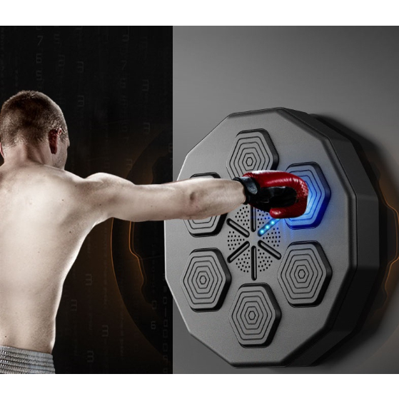 Máy Tập Boxing Theo Nhạc Thông Minh có Bluetooth[ Có Găng Tay ], Máy Đấm Bốc Gắn Tường 6 mục tiêu