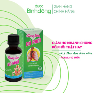 Combo 3 chai Thiên Môn Bổ Phổi Dược Bình Đông Chai 90ml dành cho Trẻ em