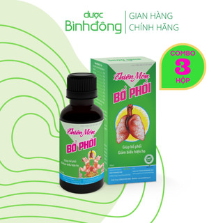 Combo 3 chai Thiên Môn Bổ Phổi Dược Bình Đông Chai 90ml dành cho Trẻ em Giảm ho nhanh chóng