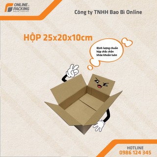 25x20x10 Combo 100 hộp carton COD