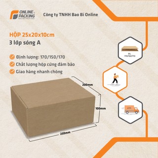 25x20x10 Combo 100 hộp carton COD