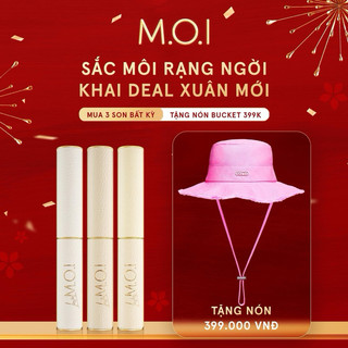 SON LOVE M.O.I PHIÊN BẢN GIỚI HẠN THE NEW MENTOR 3 SON TẶNG MŨ HOẶC VÍ MOI., SON THỎI LÌ MỀM NHẸ MÔI