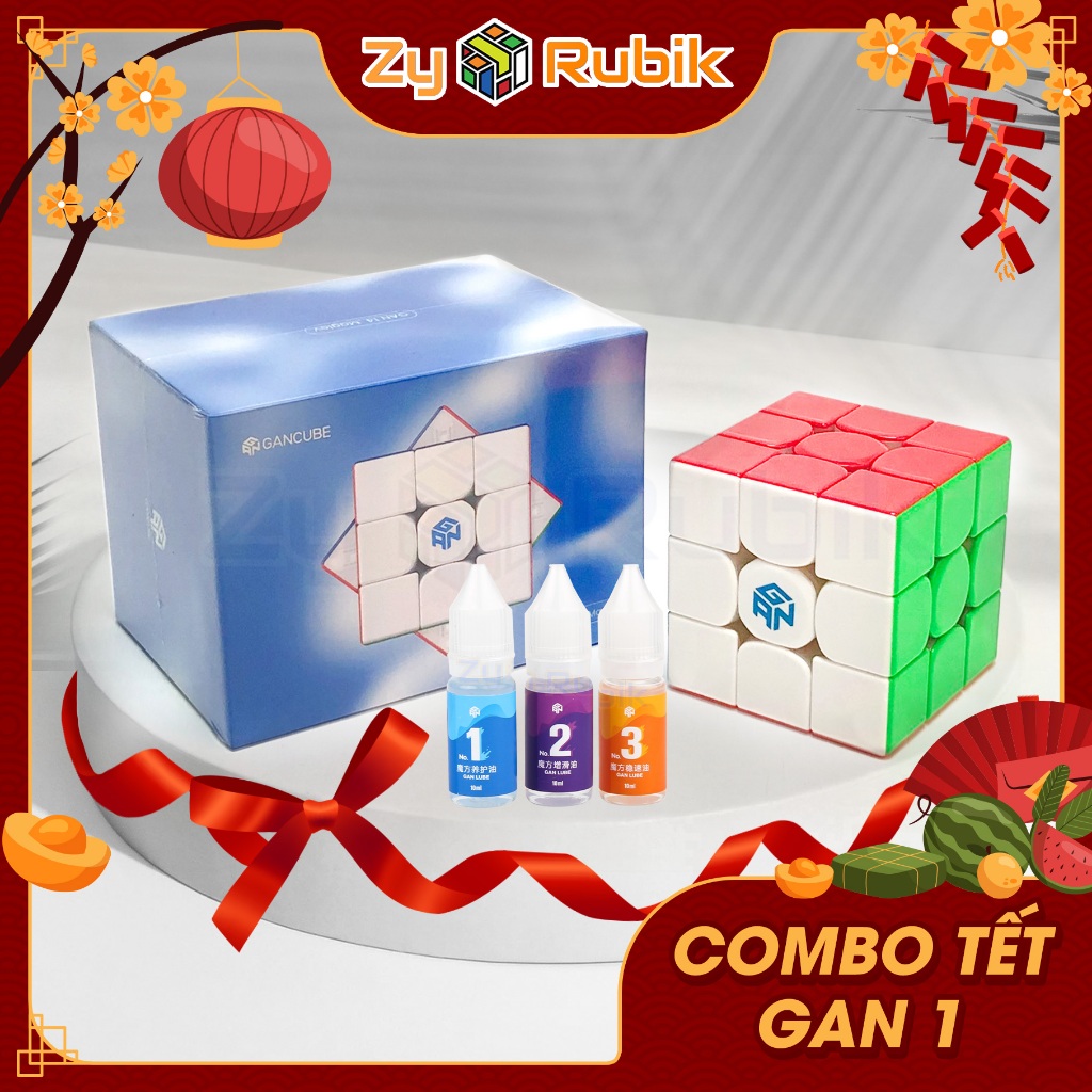 [ Siêu Phẩm 2023] Rubik 3x3x3 Gan 14 Maglev/ Maglev UV 2023- Rubic Gan 14 Có Nam Châm Hãng Gan Cao Cấp- Zyo Rubik