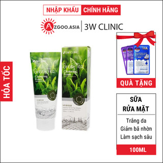  Sữa Rửa Mặt 3W Clinic Hàn Quốc - Trắng Da, Ngừa Mụn, Giảm Bã Nhờn, Làm Sạch Sâu (AZGoo Phân Phối)