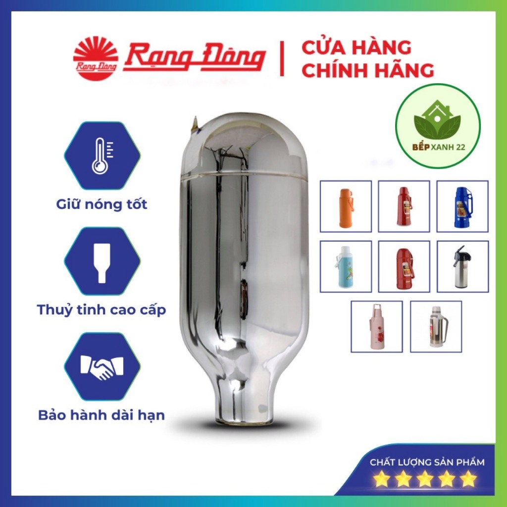 Ruột phích Rạng Đông 0.45 Lít - 0.5 Lít - 1.0 Lít - 1.2 Lít - 1.5 Lít - Ruột phích nước, Ruột thủy t