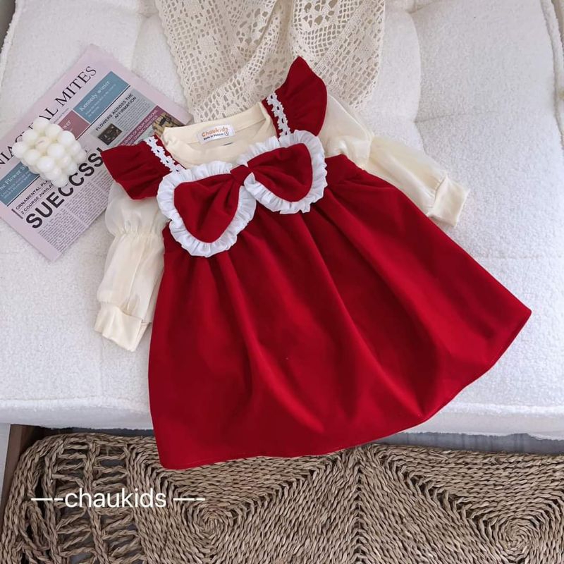 8 đến 28kg.váy xinh cho bé gái.váy đỏ cho bé gái.hình thật trải sàn ak.váy cho bé diện hè.đầm cho bé gái.