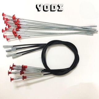 Dụng cụ thông tắc cống , dây thông tắc cống có lò xò thép kẹp gắp rác dễ dàng loại dây dài 60cm