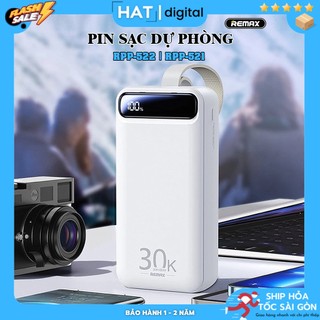 Pin sạc dự phòng remax rpp-522 | pin sạc nhanh 30w remax tích hợp đèn pin siêu sáng siêu bền ,bảo hành 12 tháng
