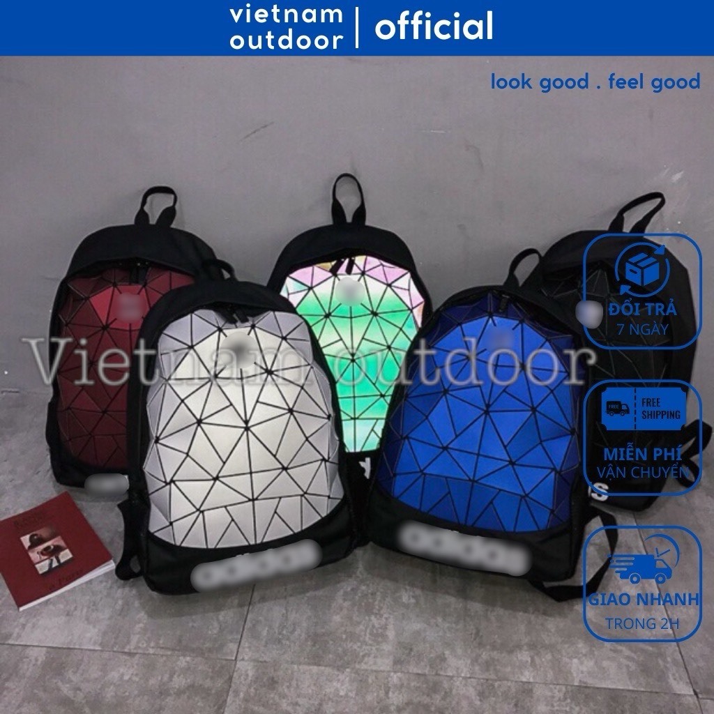 Balo Đi Học Đi Làm Thời Trang Unisex Adida Phản Quang 7 Màu Chống Nước