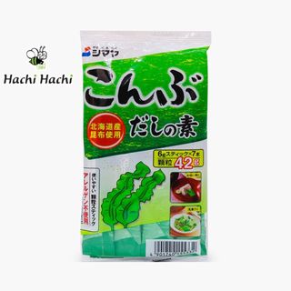 Bột nêm Dashi tảo bẹ Kombu (đặc sản Hokkaido Nhật Bản) Shimaya 42g (6g x 7 gói) - Hachi Hachi Japan Shop