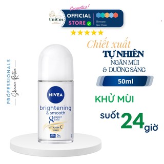 Lăn khử mùi nivea nữ chính hãng - lăn nách nữ khử mùi 48h - lăn nách khử mùi nữ nevia dưỡng trắng da mờ thâm nách 50ml