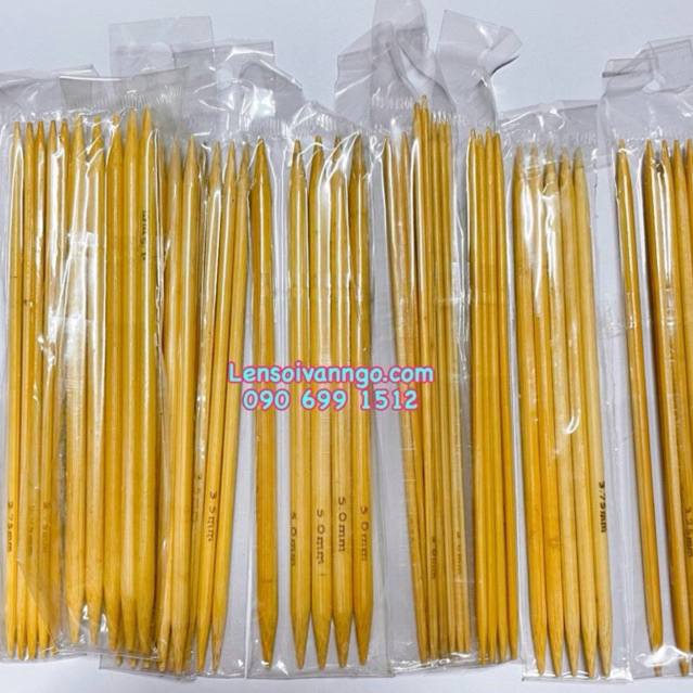[Bán lẻ] Kim đan gỗ 2 đầu (chiều dài kim: 13cm)