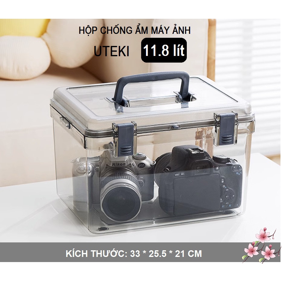 Hộp chống ẩm cho máy ảnh, ống kính, máy quay Uteki 11,8 lít