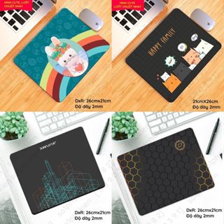 Miếng/Tấm lót chuột cao cấp nhiều mẫu hình đẹp, đế bằng cao su chống trượt, bề mặt thiết kế di chuột cực nhạy