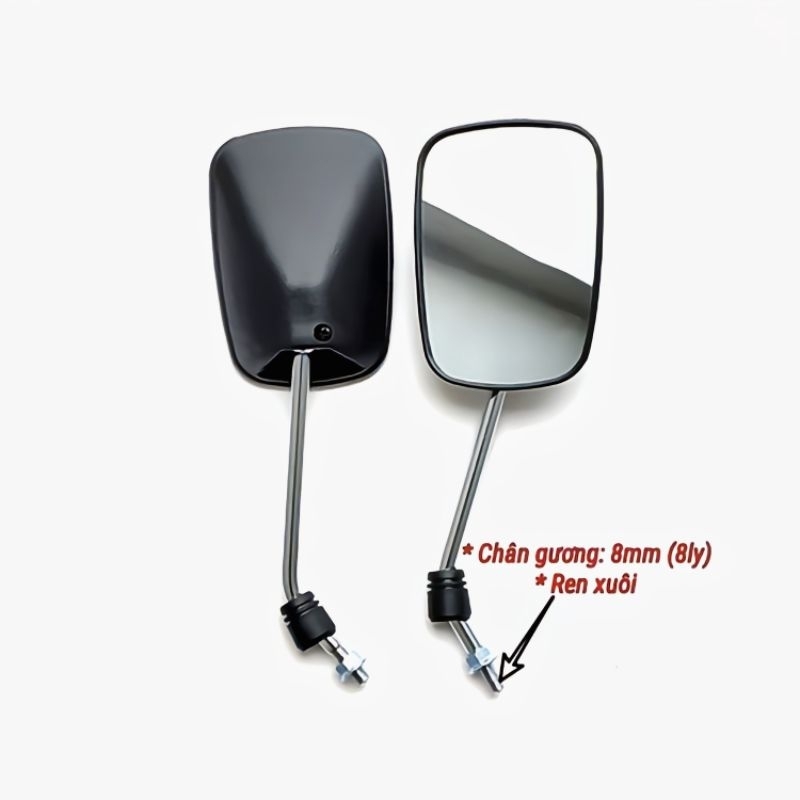 ĐÔI GƯƠNG CUB 82 84 DD DH, (CẶP kiếng chiếu hậu, XOAY PHẢI THÀNH TRÁI, cho cup honda)