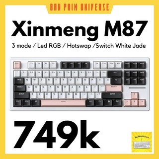 Bàn phím cơ xinmeng m87 v2 pro - bàn phím cơ không dây m87 3 chế độ kết nối, hotswap, mạch xuôi led rgb - xinmeng m87 v2