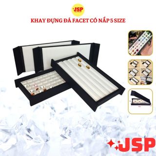 Khay đựng đá quy facet có nắp nhiều size hộp đựng đá quy hộp trưng bày đá quy kim cuong JSP