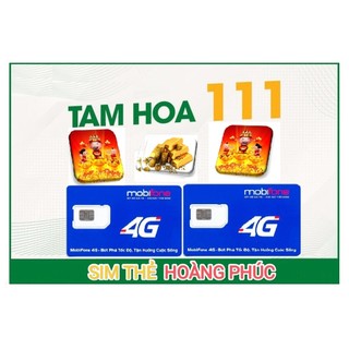 Sim mobifone phong thuỷ đuôi tam hoa 111