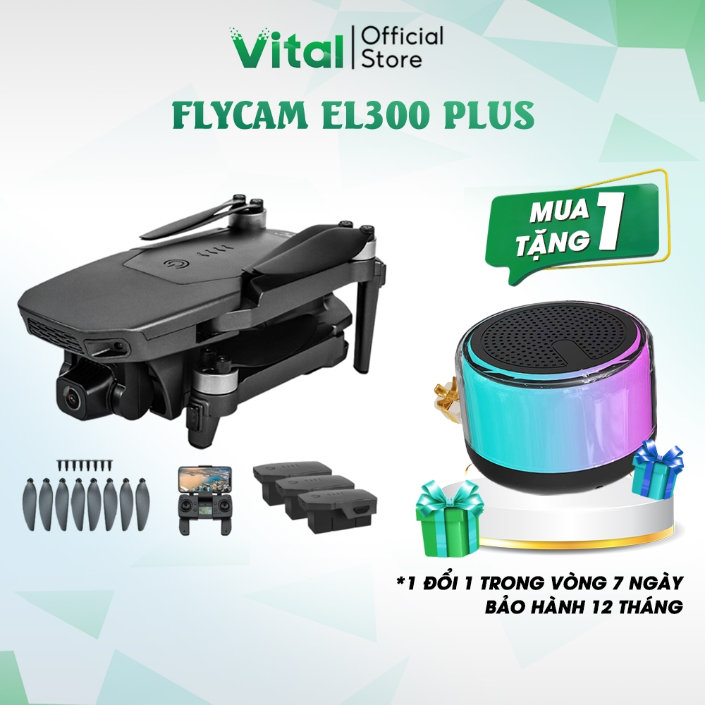 Flycam máy bay điểu khiển từ xa L300 PLUS, máy bay chụp ảnh chất lượng cao, động cơ không chổi than, tuổi thọ pin dài