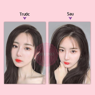 💋HÌNH THẬT💋 SET 2 TÓC GIẢ KẸP PHỒNG CHÂN TÓC SIÊU TỰ NHIÊN 💋