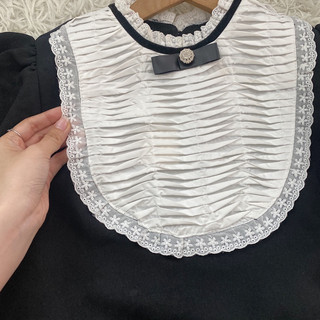 Set áo váy xoè cổ dập ly 577