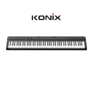 Đàn piano điện gấp gọn, Digital Foldable Piano - Konix PJ88D - Black, Travel Piano, Bluetooth, 88 phím cảm ứng lực