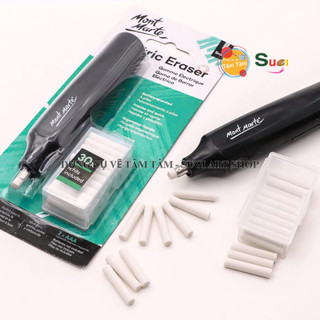 Tẩy điện Mont Marte kèm 30 viên tẩy, Mont Marte Electric Eraser with 30pc Erasers