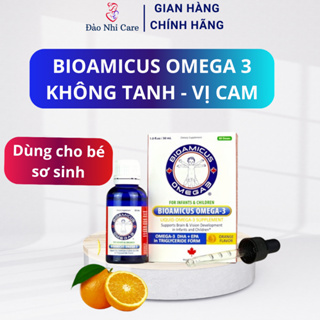 DHA Bioamicus Omega 3 Tinh Khiết Không Tanh vị cam cho trẻ từ sơ sinh 30ml