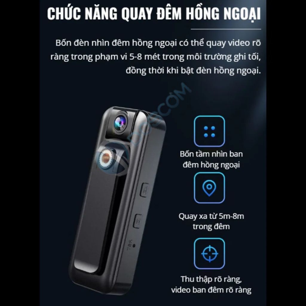 Camera 4G Mini Doscom DA-5.1 Full HD 1296P Góc Siêu Rộng, Hỗ Trợ Tầm Nhìn Đêm - Tặng Kèm Sim 4G Không Giới Hạn