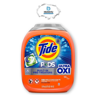 Viên Giặt Tide Mỹ Pods Ultra Oxi Liquid Detergent Pacs 104 viên