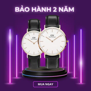 (Bảo Hành 1Năm) Đồng Hồ D.W Nam Nữ Dây Da sang trọng lịch lãm, đẳng cấp