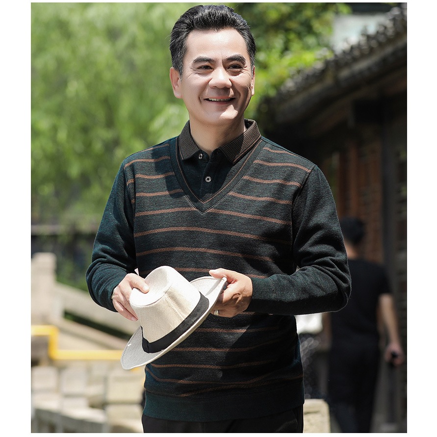 ÁO LEN TRUNG NIÊN NAM SANG TRỌNG SAL240