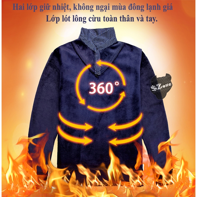 ÁO LEN TRUNG NIÊN NAM SANG TRỌNG SAL240