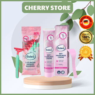[CHE TÊN] Kem tẩy lông và kem dưỡng sau wax làm dịu da Balea, tẩy lông và ức chế mọc lông Balea [Đức] [Khuyến mại]
