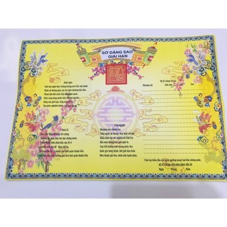 100 tờ sớ dâng sao giải hạn quốc ngữ ngang khổ a3
