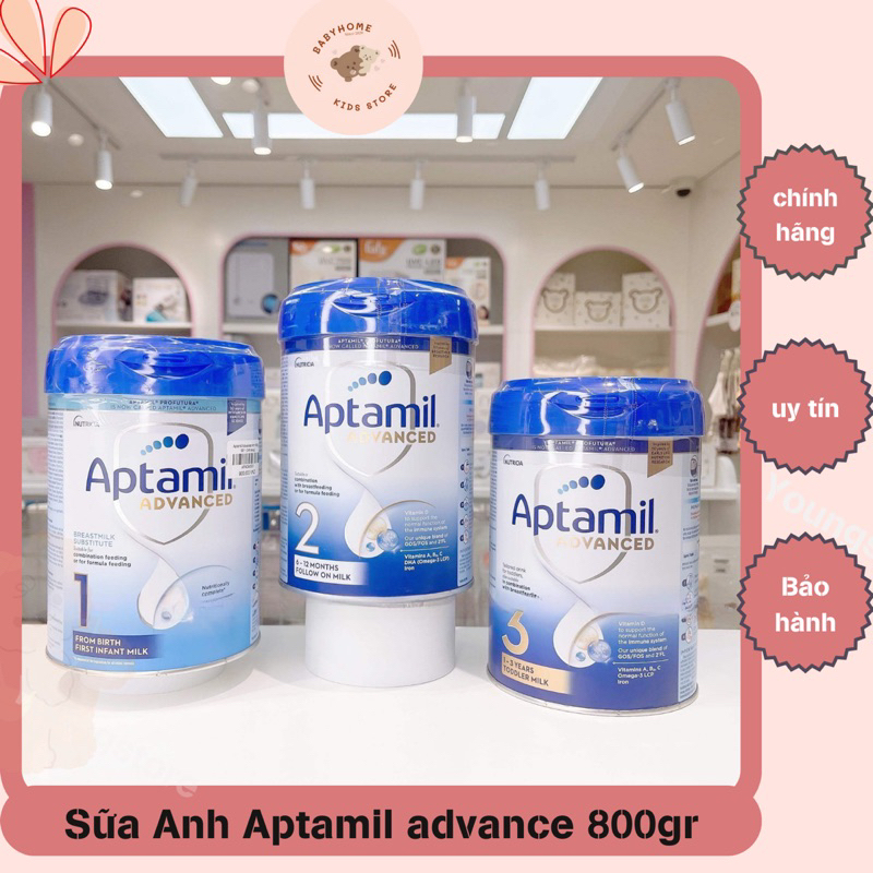 [2025] Sữa Aptamil Advanced Anh 800gr - Hàng Anh