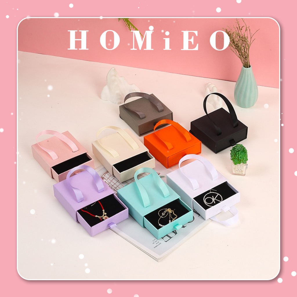 Hộp Đựng Trang Sức Có Quai Xách Cứng Cáp Cao Cấp Homieo