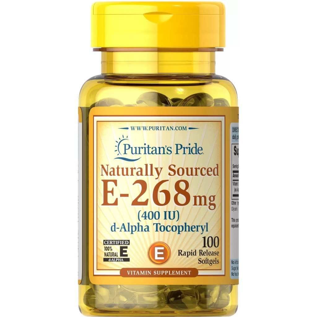 Vitamin E Puritan’s Pride 268mg 400 IU 100 viên.