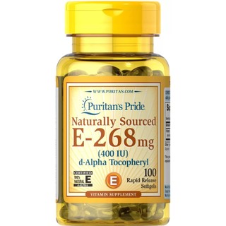 Vitamin e puritan’s pride 268mg 400 iu 100 viên.