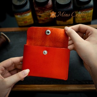 Ví nữ kẹp tiền - Đồ da Handmade - Mino Crafts