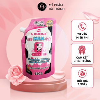 Muối tắm sữa bò A Bonne Spa Milk Salt Thái Lan tẩy tế bào chết 350g HT239