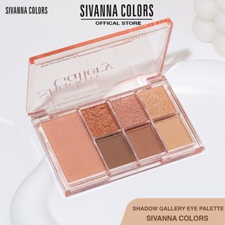 Bảng Phấn Mắt + Má Hồng Sivanna Colors Shadow Gallery Eye Palette HF195 14g
