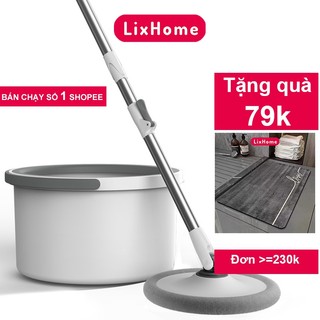 Bộ chổi lau nhà tách nước bẩn K9 thông minh 360 độ, bộ cây lau nhà tách nước bẩn nước thải loại bỏ 90% vi khuẩn- LixHome
