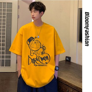 Áo thun tay lỡ hoạt hình rộng rãi mùa hè nam chonmua365 hợp thời trang cotton 3158